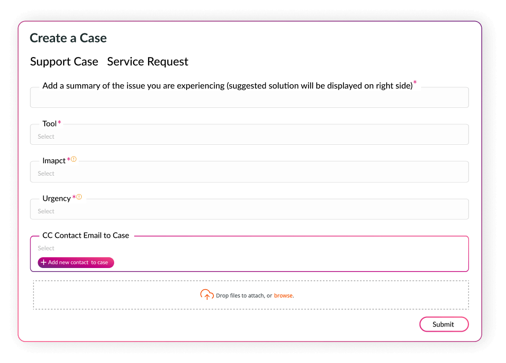 Efficient CCed Case Management