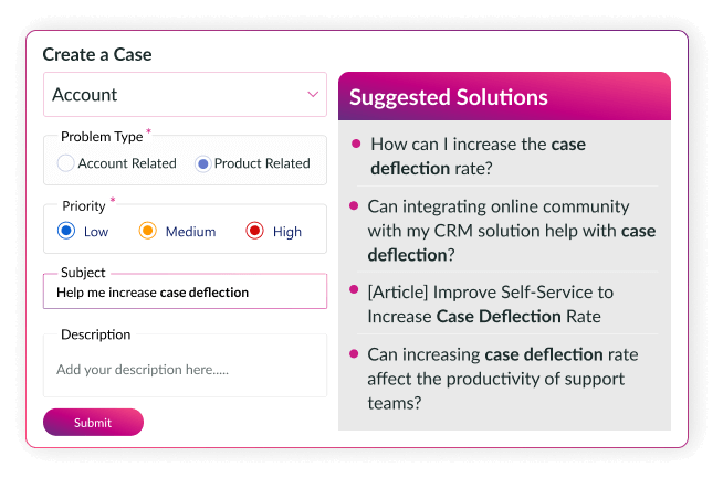 Smart Case Deflection with Federated Search