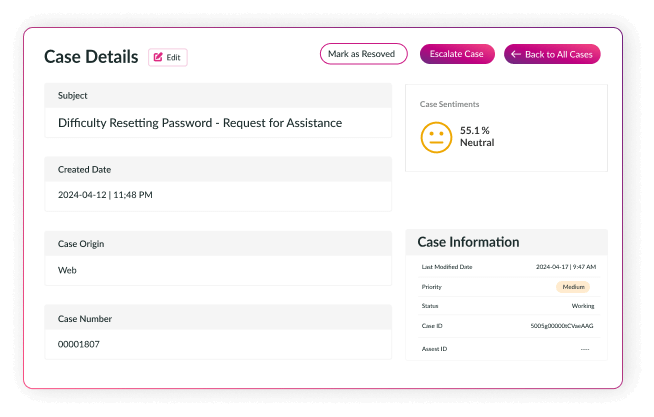 One-Click Case Escalation
